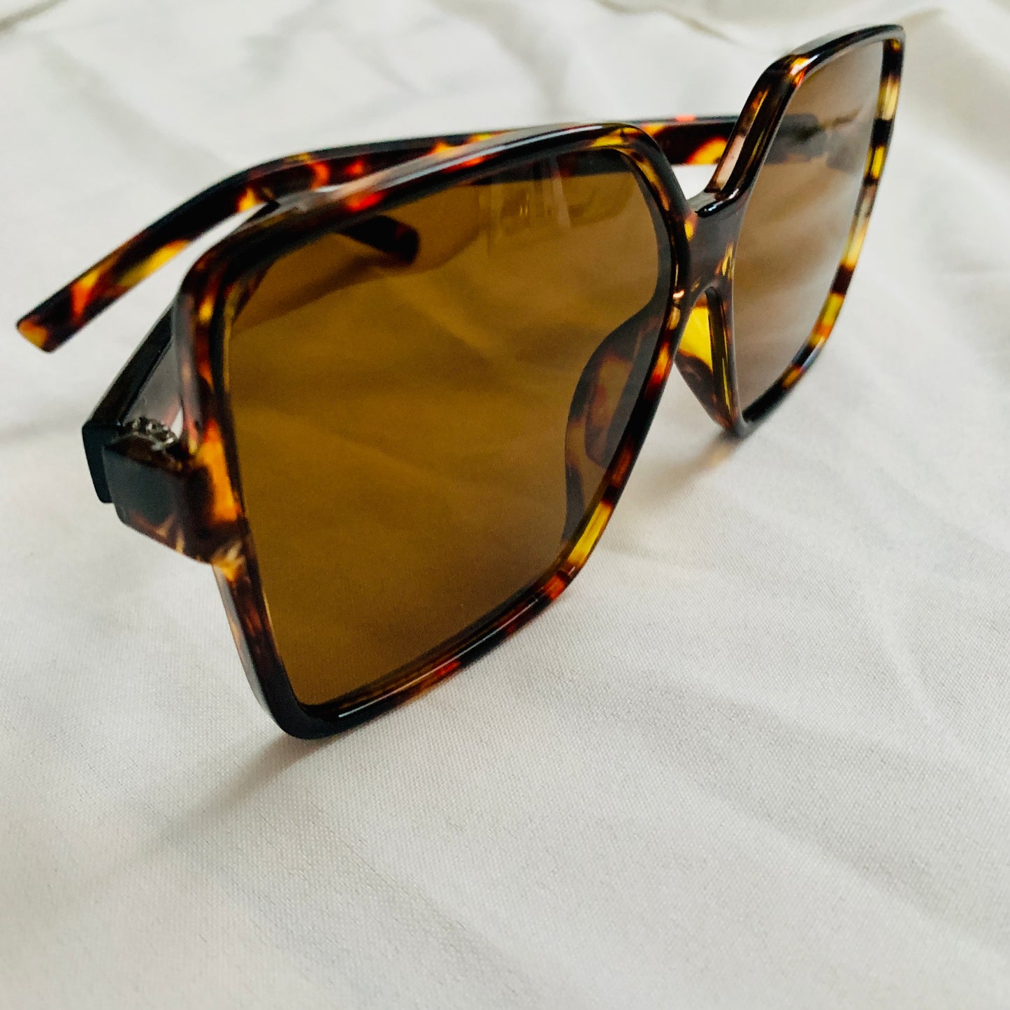 Tortoise Luxe Square Sunglasses