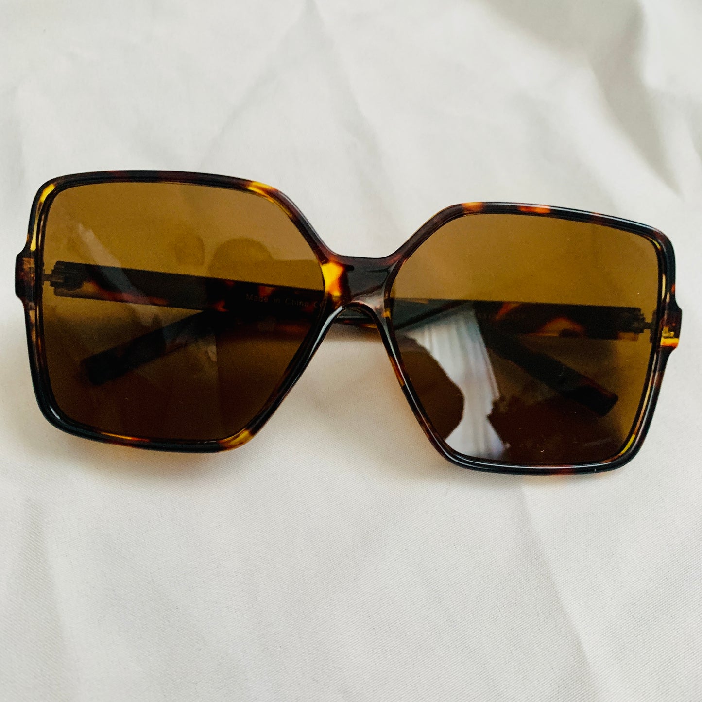 Tortoise Luxe Square Sunglasses